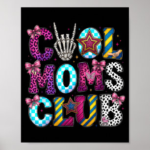Poster Clube da Mãe Legal Disco Leopardo Retro Mão Divers