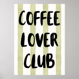 Poster Clube de amante do café