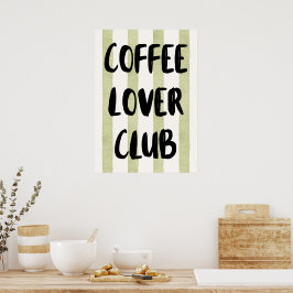 Poster Clube de amante do café