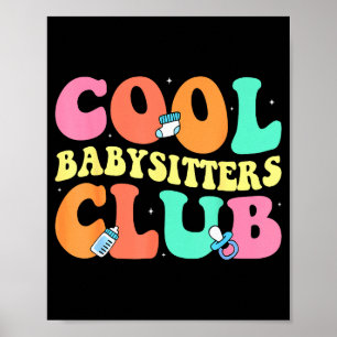 Poster Clube de Babás Legal - Groovy Design Babá B
