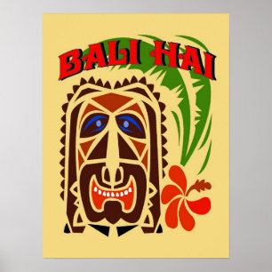 Poster Clube de Bali Hai Tiki