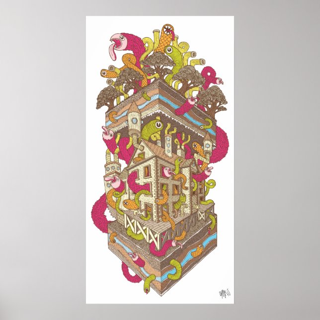 Poster Clube de Ciências Subterraniano (Frente)