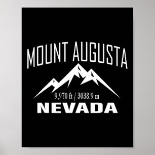 Poster Clube de Cume de Escalada de Nevada Mount Augusta
