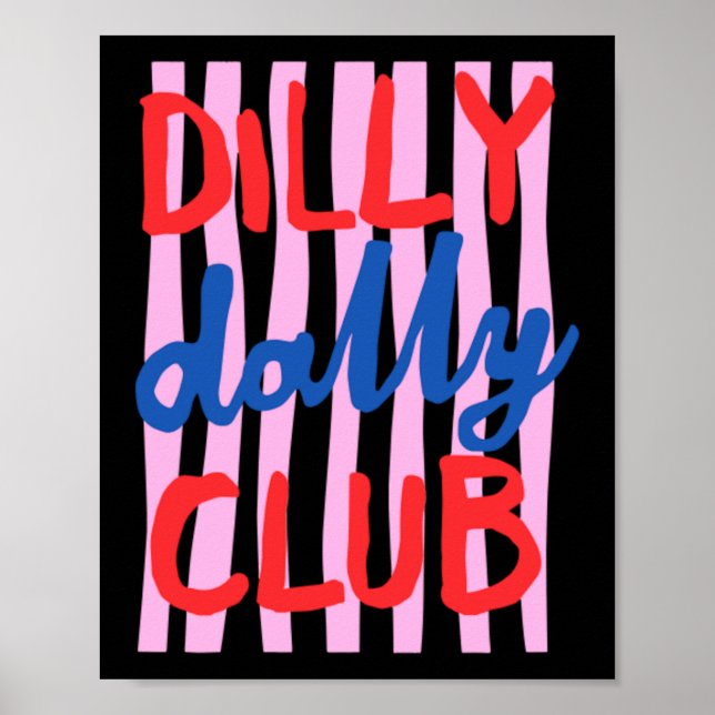 Poster Clube de Design Dilly Dally (Frente)