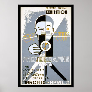 Poster Clube de Fotografia, 1939. Fotografia Antiga
