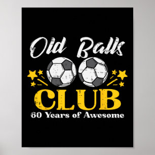 Poster Clube de Futebol Antigo 60 Anos Incrível 60º Anive