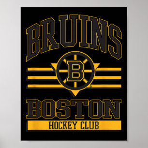 Poster Clube de Hóquei Boston Bruins Branco Licenciado Of