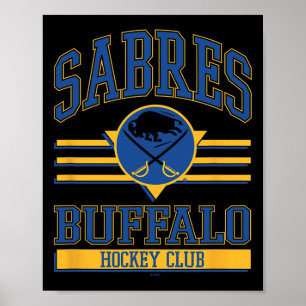 Poster Clube de Hóquei Buffalo Sabres Branco Licenciado O