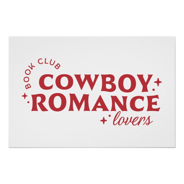 Pôster Clube de livros de amantes de cowboy romance (Frente)
