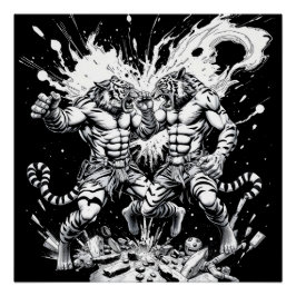 Pôster Clube de Luta - Tigres