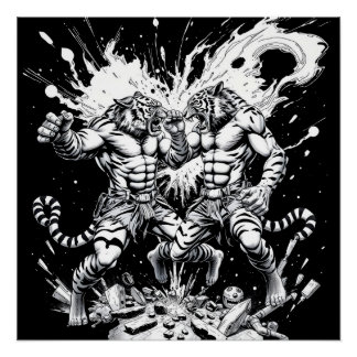 Pôster Clube de Luta - Tigres