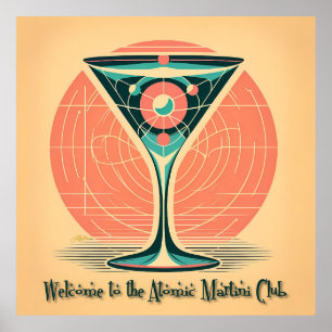Poster Clube de Martini Atômico de Entrelaçamento Quântic