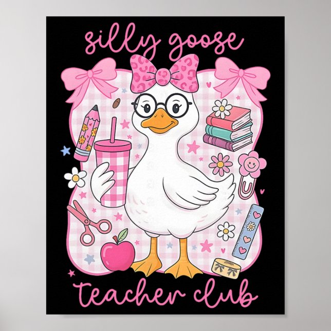 Poster Clube de Professor de Ganso Bobo Piada de Volta às (Frente)