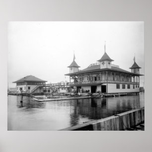 Poster Clube do barco de Duluth: 1906