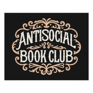Pôster Clube do livro antissocial