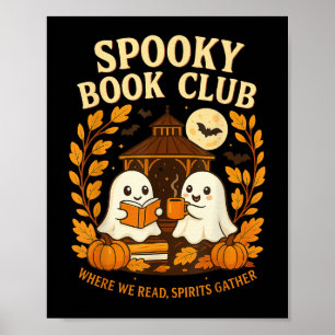 Poster Clube do Livro Assustador Leitura de Fantasma de H