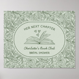 Poster Clube do Livro Próximo Capítulo Chá de Noiva Verde
