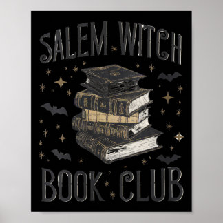 Poster Clube do Livro Salem Vintage Feminino Gato Preto L