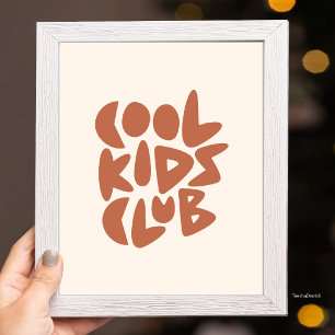 Poster Clube dos Miúdos Fixe, Tipografia Groovy e Arte Te