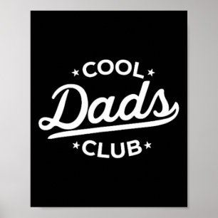 Poster Clube dos Pais Legais Retrô Pai Engraçado Dia dos