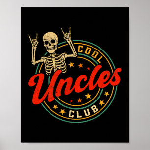 Poster Clube dos Tios Legais Vintage Divertido Retro Novo