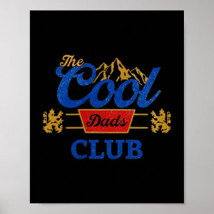 Poster Clube engraçado de pais legais vintage dia dos pai