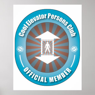 Poster Clube legal das pessoas do elevador