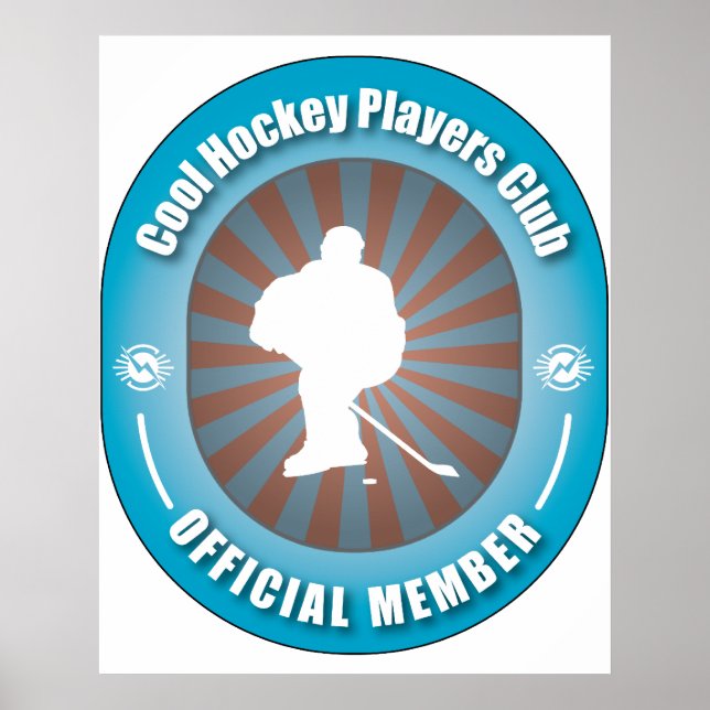 Pôster Clube legal de Jogadores de Hóquei (Frente)