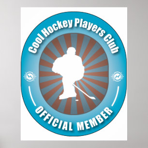 Pôster Clube legal dos jogadores de hóquei