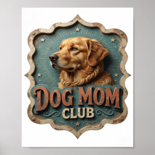 Poster Clube MÃE DE CÃO Laranja Limpo
