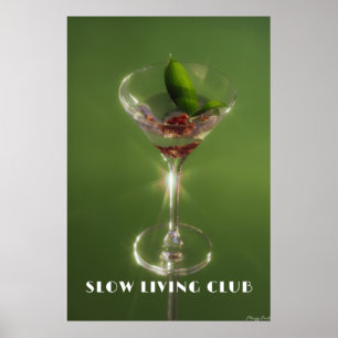 Poster Clube Slow Living: Esmeralda Martini & Arte Botâni