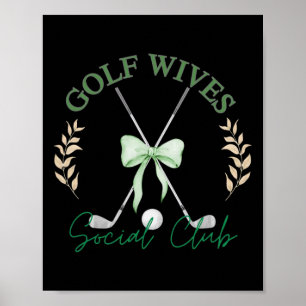 Poster Clube Social da Esposa de Golfista Engraçado Ele é