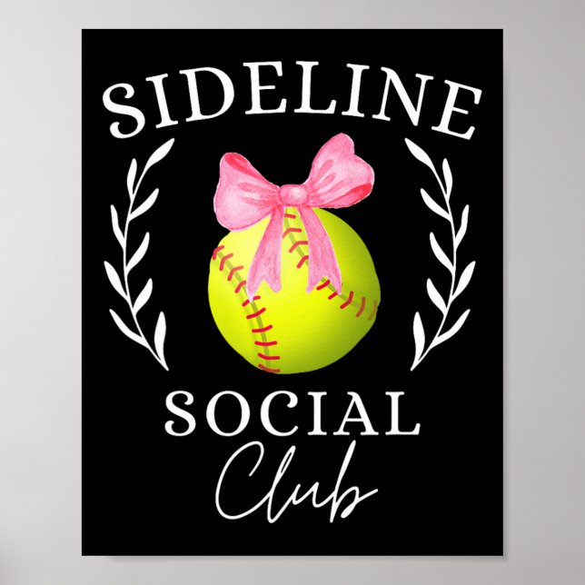 Poster Clube Social da Linha Lateral Coquette Softll Mãe  (Frente)