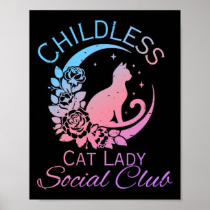 Poster Clube Social da Mulher Sem Filhos e Gata Meme Gata