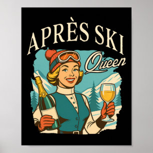 Poster Clube Social de Ski Apos Viagem de Esqui Amante Ap