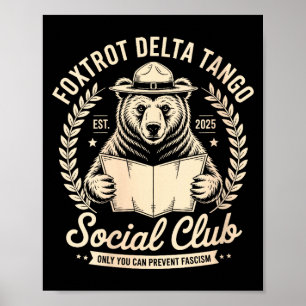 Poster Clube Social Foxtrot Delta Tango Feminino Só Você
