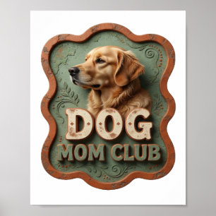 Poster Clube VIBRANTE LARANJA MÃE DE CACHORRO
