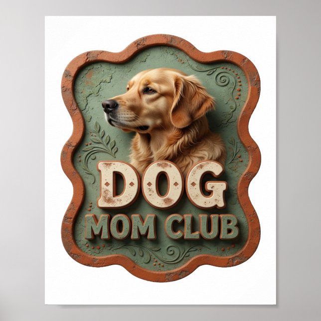 Poster Clube VIBRANTE LARANJA MÃE DE CACHORRO (Frente)