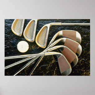 Pôster Clubes de golfe bonitos