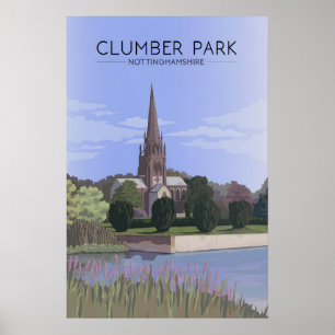 Poster Clumber Park Nottinghamshire Cartaz de Viagens