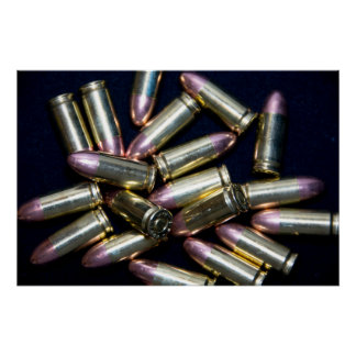 Pôster Cluster of 9mm Ammo