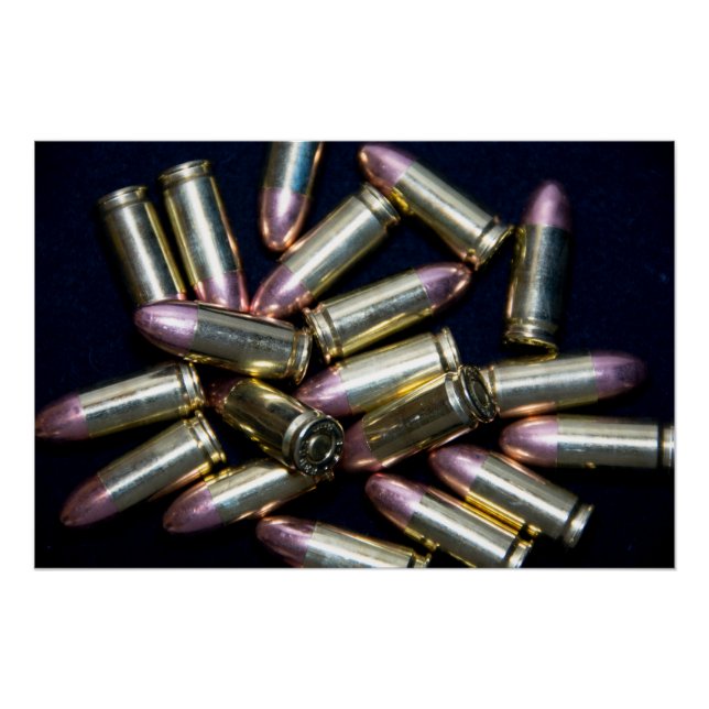 Pôster Cluster of 9mm Ammo (Frente)