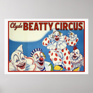 Poster Clyde Beatty Vintage Circus