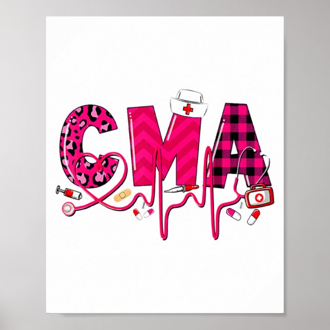 Poster Cma Medical Istant Valentines Day Nursing Valen  (Frente)