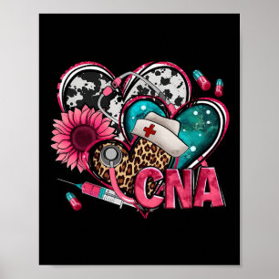 Poster Cna Heart Pink Sunflower Breast Awarness (Sensibil