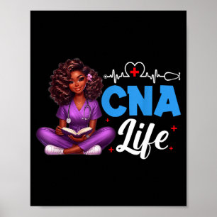 Poster Cna Life Mês da História Negra Enfermeira Afro-Ame