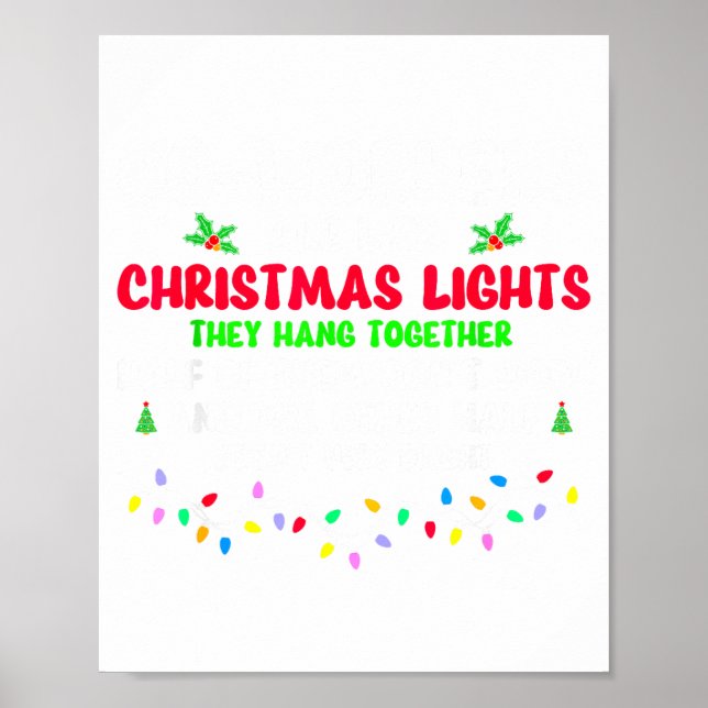Poster Co-workers Are Like Christmas Lights They All Hang (Frente)