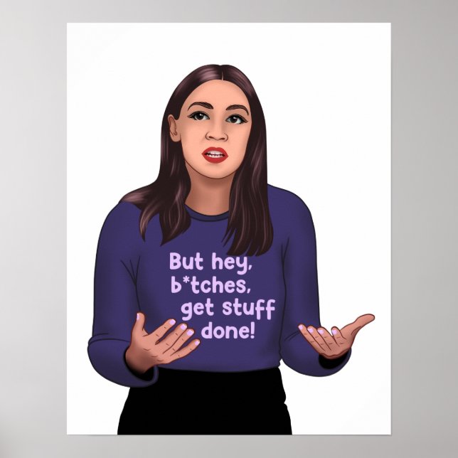 Poster COA - Alexandria Ocasio Cortez Feminista (Frente)