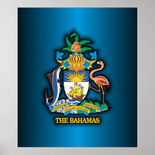 Poster COA de Commonwealth das Baamas