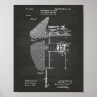 Coal Mining Machine 1903 Patent Art Chalkboard